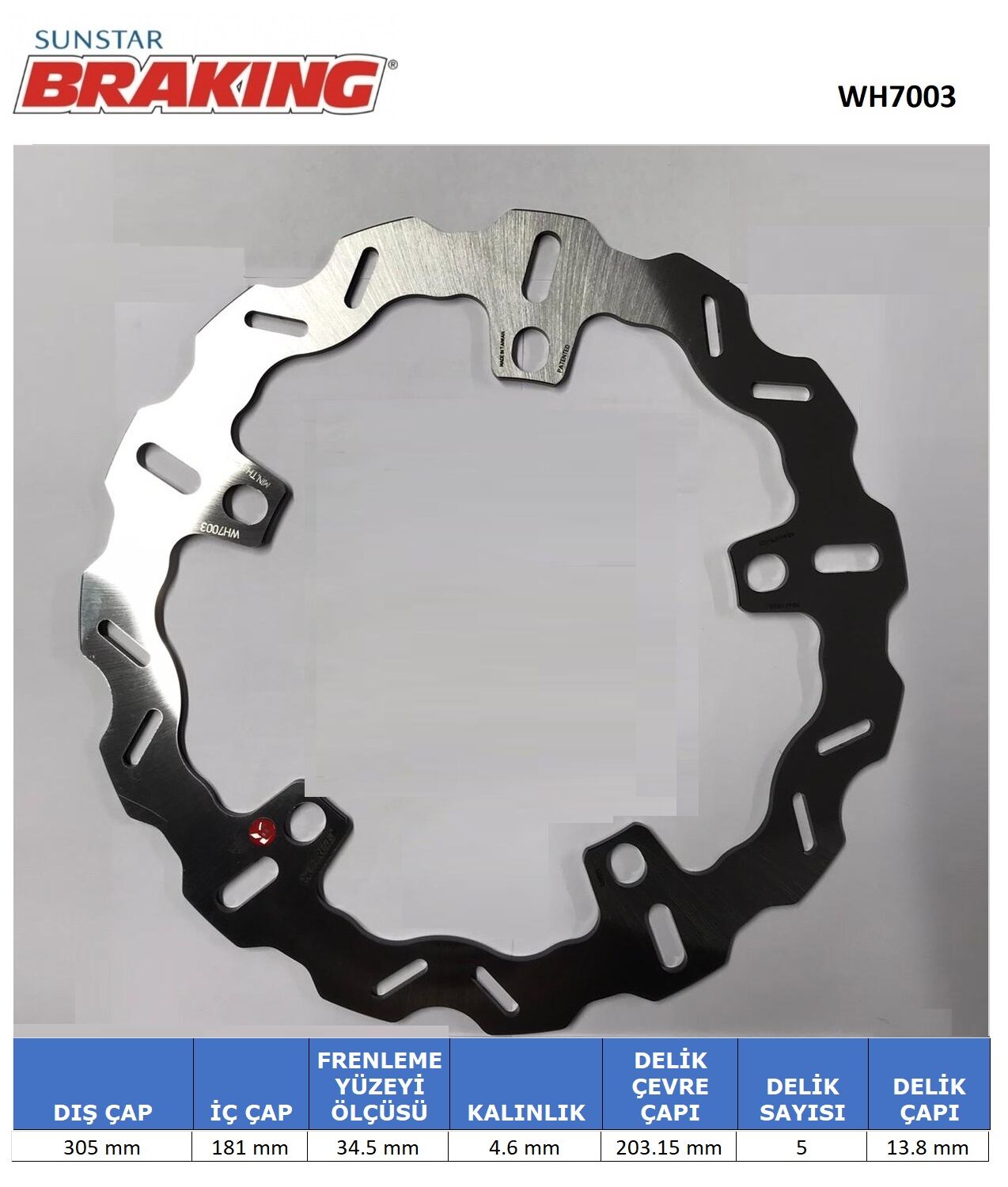 BMW F 900 GS BMW DALGALI ÖN FREN DİSKİ