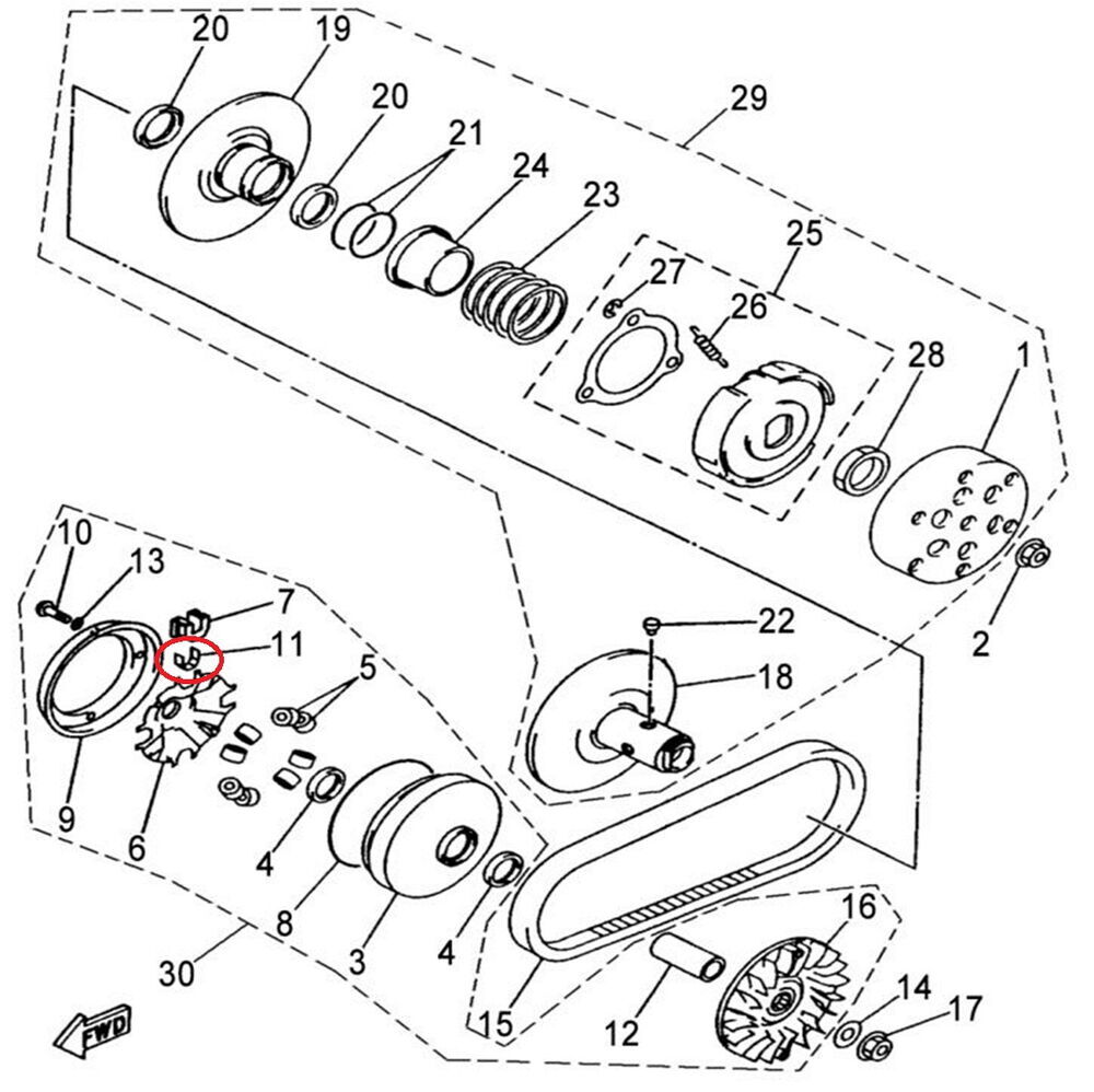 REGAL RAPTOR F320 Ön Varyatör Burç Kapak Kızağı