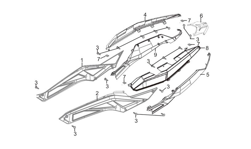 YUKİ STORM 125 SELE ALTI SAĞ GRENAJ FÜME