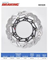 TRIUMPH SPEED TRIPLE / R / S / RS 1050 TRIUMPH SPEED TRIPLE 1050 / TROPHY 1215 DALGALI ÖN PERFORMANS FREN DİSKİ (SAĞ)