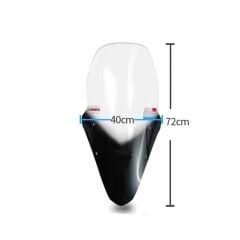 HONDA PCX 2018 - 2020 UYUMLU ÖN SİPERLİK CAMI ŞEFFAF