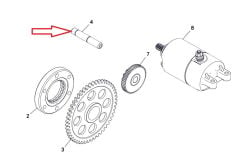 REGAL RAPTOR F320 Marş Dişli Mili