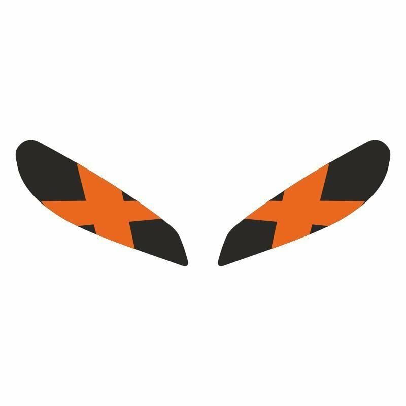 CF MOTO 250 SR 2020 - 2024 UYUMLU FAR STİCKER X TURUNCU