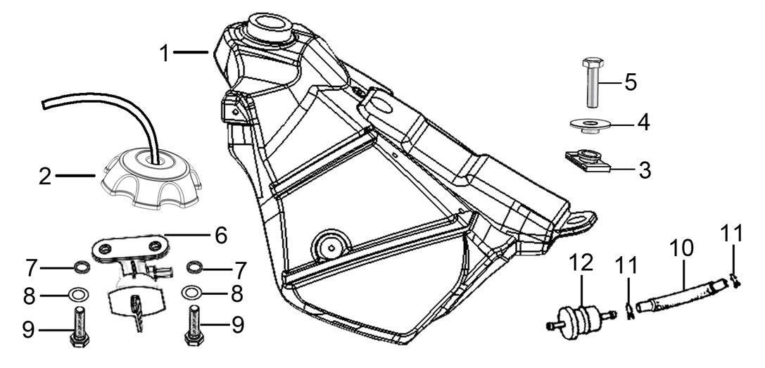 YUKİ YK250GY-7 YAKIT TANKI KAPAĞI