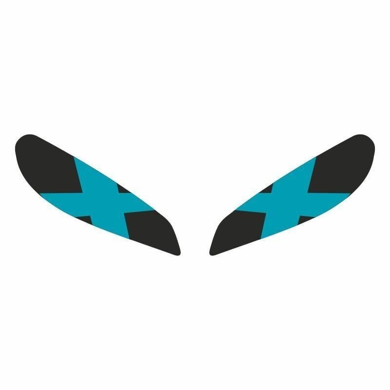 CF MOTO 250 SR 2020 - 2024 UYUMLU FAR STİCKER X MAVİ