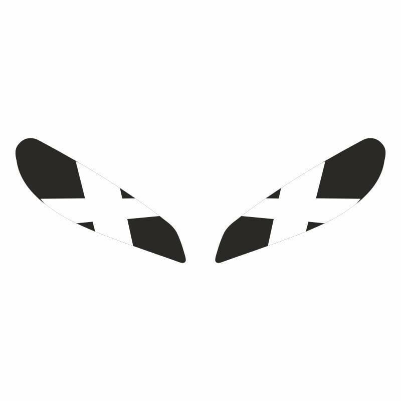 CF MOTO 250 SR 2020 - 2024 UYUMLU FAR STİCKER X BEYAZ