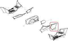 REGAL RAPTOR Promax 650L Gögüs Yan Kapak Arka Sol Nardo Gri