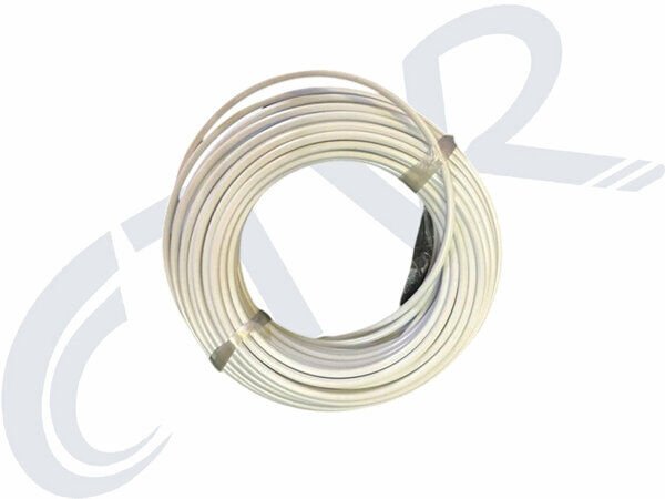 DIŞ KABLO 5 MM TEFLONLU BEYAZ (1 RULO 25 METRE)
