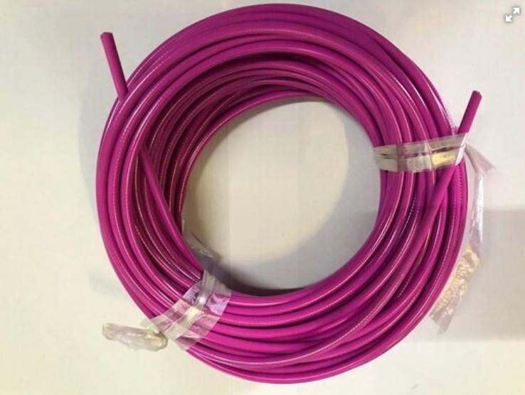 DIŞ KABLO 5 MM TEFLONLU PEMBE (1 RULO 25 METRE)