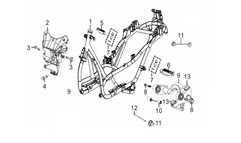 YUKİ STORM 125 ÖN FAR BRAKET