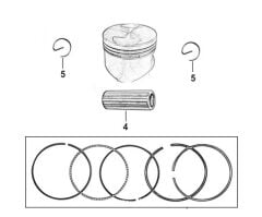 REGAL RAPTOR M210 Piston Sekman Set