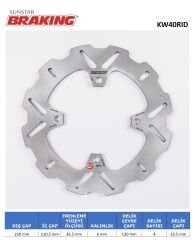 Kawazaki ZZR BREMBO CALIPER 1400 DALGALI ARKA FREN DİSKİ