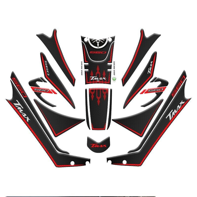 YAMAHA TMAX 560 2019 - 2021 UYUMLU TANK PAD SET 002