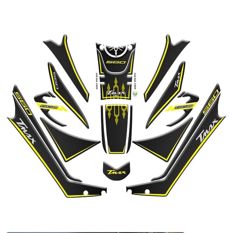 YAMAHA TMAX 560 2019 - 2021 UYUMLU TANK PAD SET 003