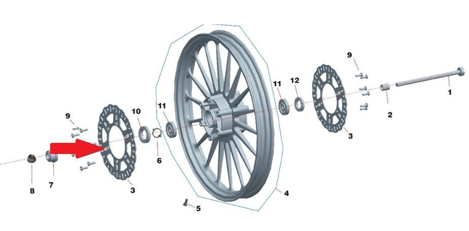 REGAL RAPTOR Daytona 250 Disk Aynası Ön