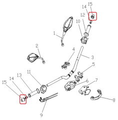 REGAL RAPTOR Xsuv 125 Gidon Topuzu Takım