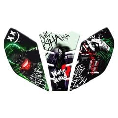 CF MOTO 250 SR 2020 - 2025 UYUMLU GECE YANAN DOĞAL RENK FOSFORLU TANK PAD SET 015