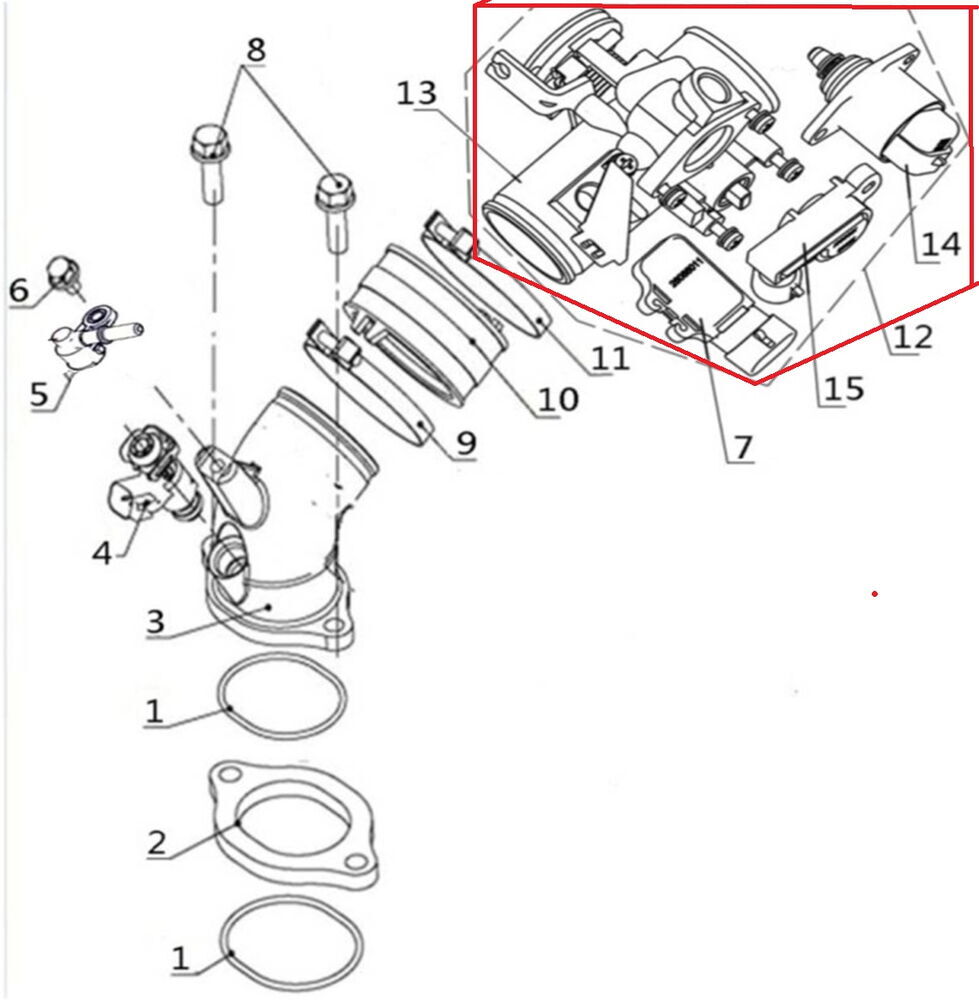 REGAL RAPTOR F320 Gaz Kelebek Ve Sensörler Komple