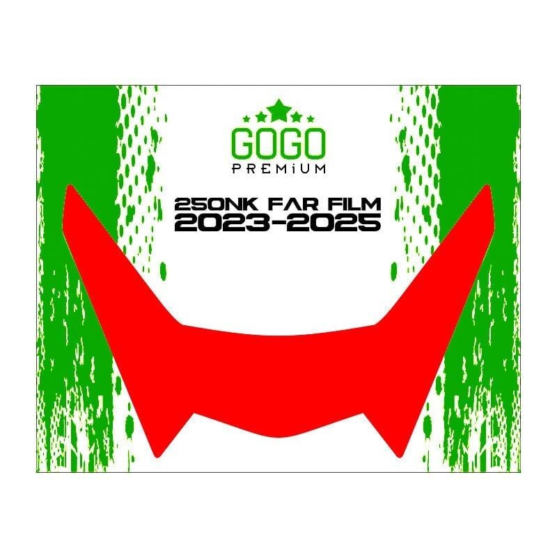 CF MOTO 250NK 2023 - 2025 UYUMLU FAR ÜSTÜ FİLM KIRMIZI