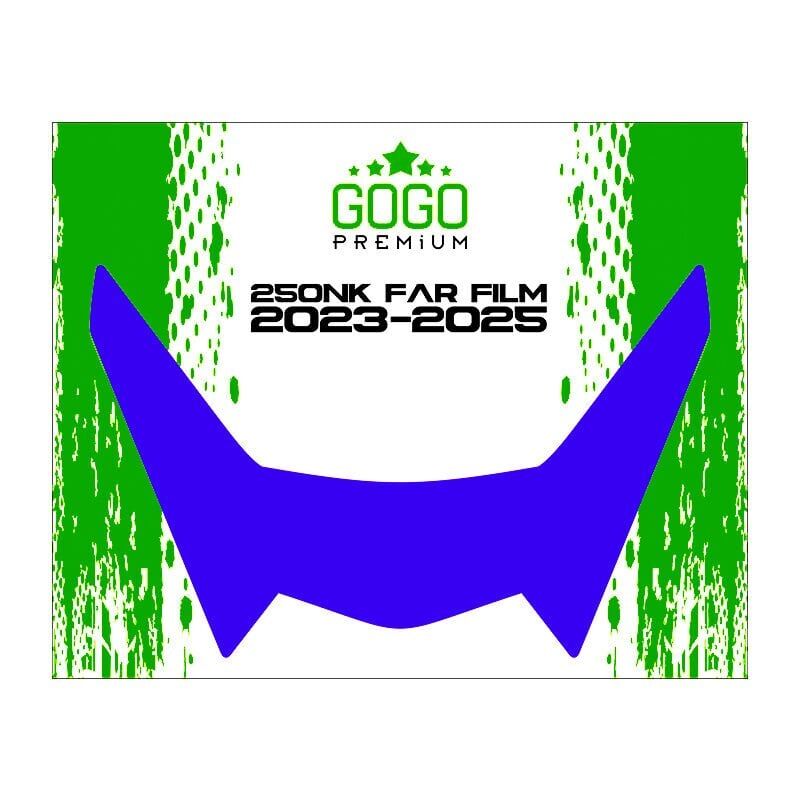 CF MOTO 250NK 2023 - 2025 UYUMLU FAR ÜSTÜ FİLM MAVİ