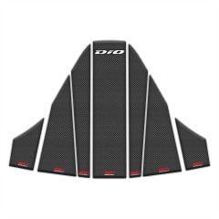 GP Kompozit Honda Dio 2021-2024 Uyumlu Tank Pad Seti Karbon