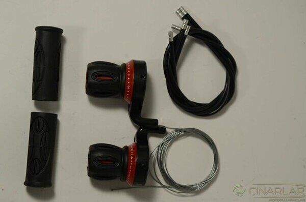 VİTES KOLU GRİPSHİFT OLUKLU KIRMIZI TK CVTR (105)