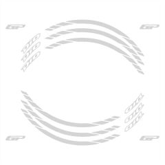 GP Kompozit Honda Dio 2021-2024 Uyumlu Jant Şeridi Reflektif Gri