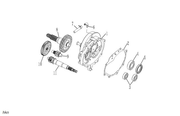 ŞANZIMAN MİLİ VE DİŞLİSİ 45T (DUTY 125)