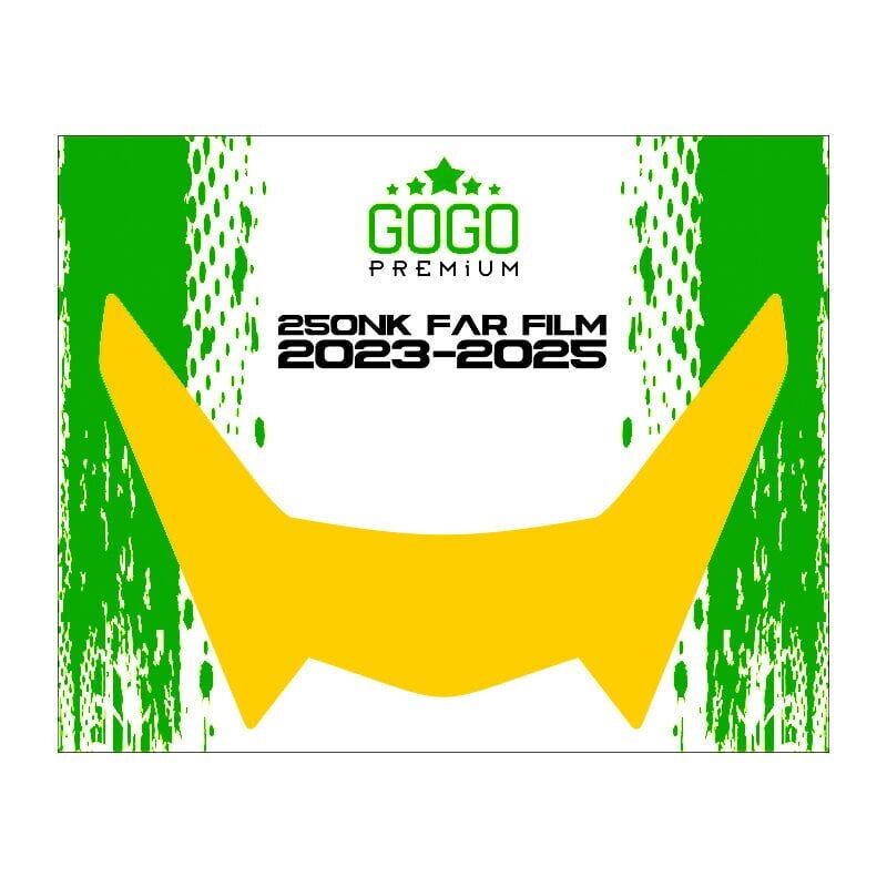 CF MOTO 250NK 2023 - 2025 UYUMLU FAR ÜSTÜ FİLM TURUNCU