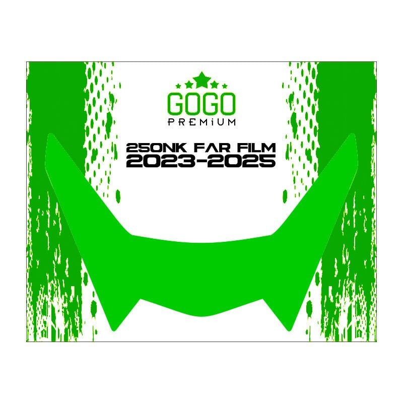 CF MOTO 250NK 2023 - 2025 UYUMLU FAR ÜSTÜ FİLM YEŞİL