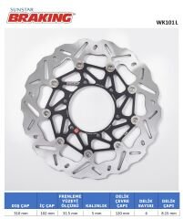 Suzuki GSX R 750 DALGALI ÖN PERFORMANS FREN DİSKİ (SOL)