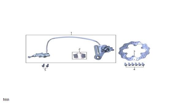 YUKİ DIRTY PAWS 250 2T ARKA FREN BALATASI