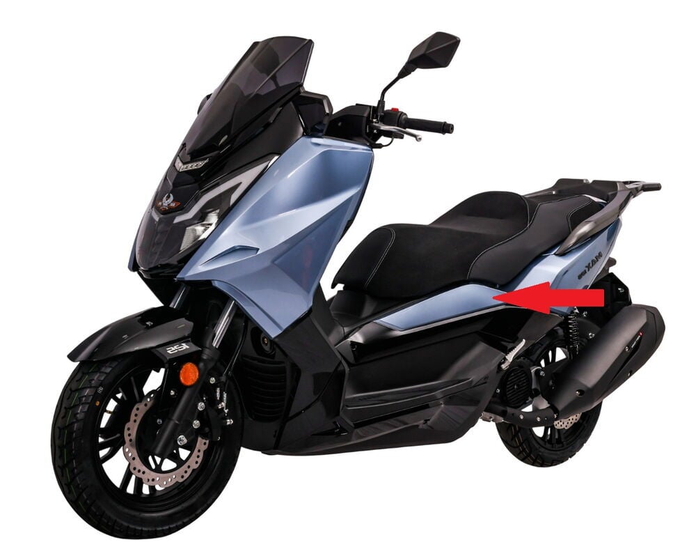 REGAL RAPTOR Max 125 İç Yan Kapak Üst Grenaj Mavi Sol