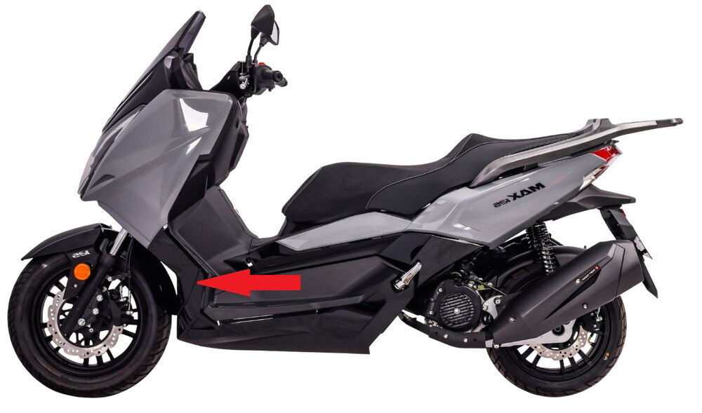 REGAL RAPTOR Max 125 Ön Far Yan Alt Grenaj Sol Parlak Siyah