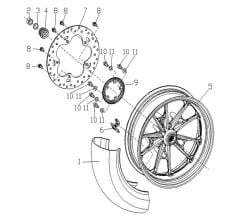 VOGE SR4 MAXİ 350 ARKA JANT