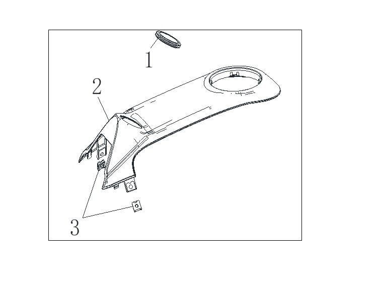VOGE 525 RR YAKIT TANKI ORTA PLASTİK