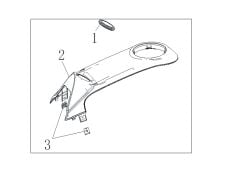 VOGE 525 RR YAKIT TANKI ORTA PLASTİK