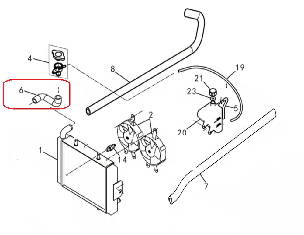 REGAL RAPTOR F320 Radyatör Hortumu No: 6