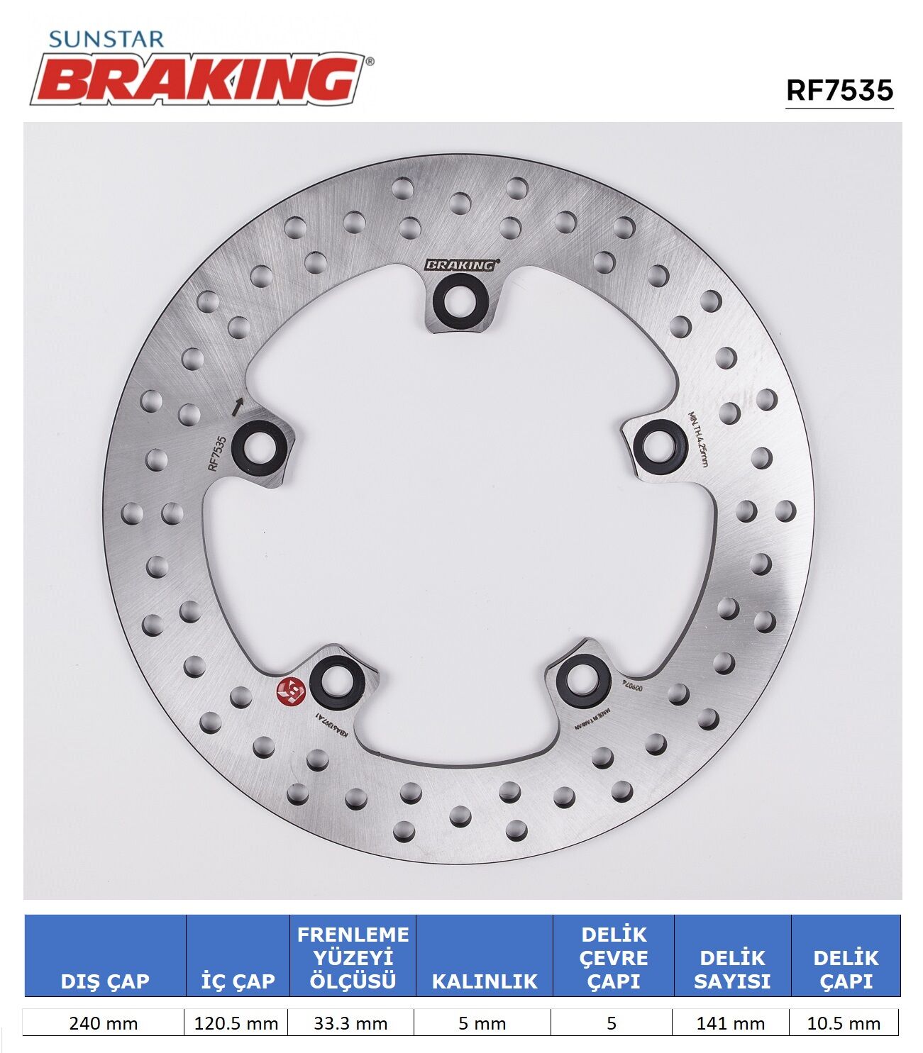 Suzuki GSX S 750 SUZUKI YUVARLAK ARKA FREN DİSKİ