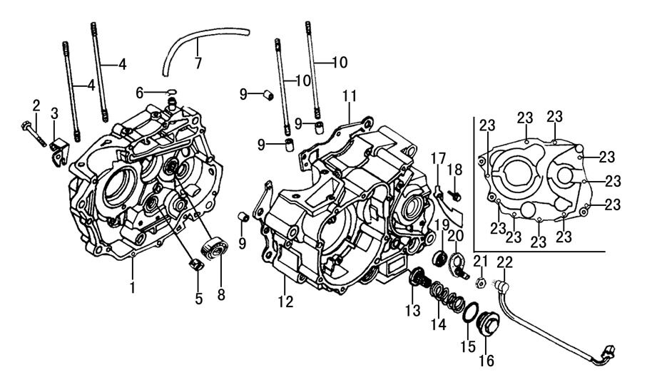 YUKİ YK250GY-7 MOTOR BLOK CONTASI