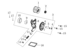 VOGE 250 RR YAĞ POMPASI KOMPLE