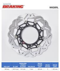 Suzuki GSX S 750 SUZUKI DALGALI ÖN PERFORMANS FREN DİSKİ (SOL)