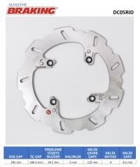 Ducati EVO 848 DUCATI HYPERMOTARD / EVO / SP ARKA DALGALI DİSK