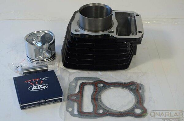 AGK- CG 125 SİLİNDİR SETİ 56,5 MM(15 PRN) SİYAH CTVR