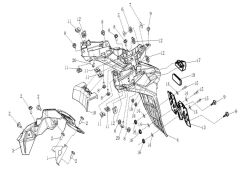 VOGE SR4 MAXİ 350 ARKA ÇAMURLUK ÖN PLS