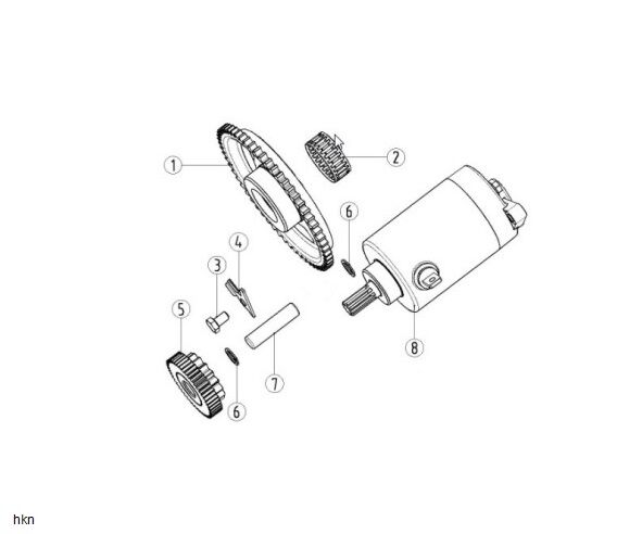 YUKİ DIRTY PAWS 250 2T MARŞ MOTORU