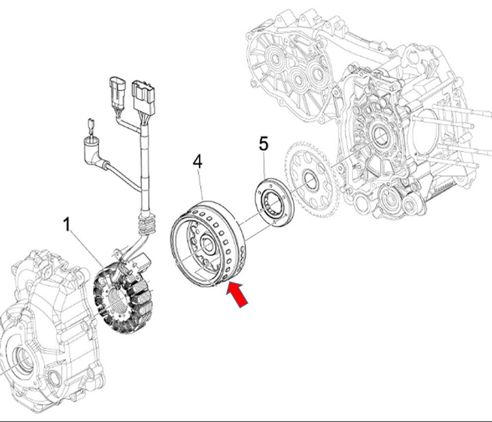 REGAL RAPTOR Xsuv 250 Manyeto Rotor