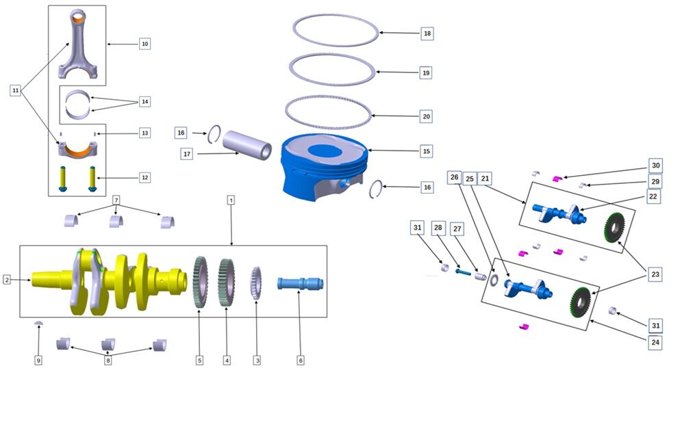 VOGE 900DSX PİSTON PİMİ