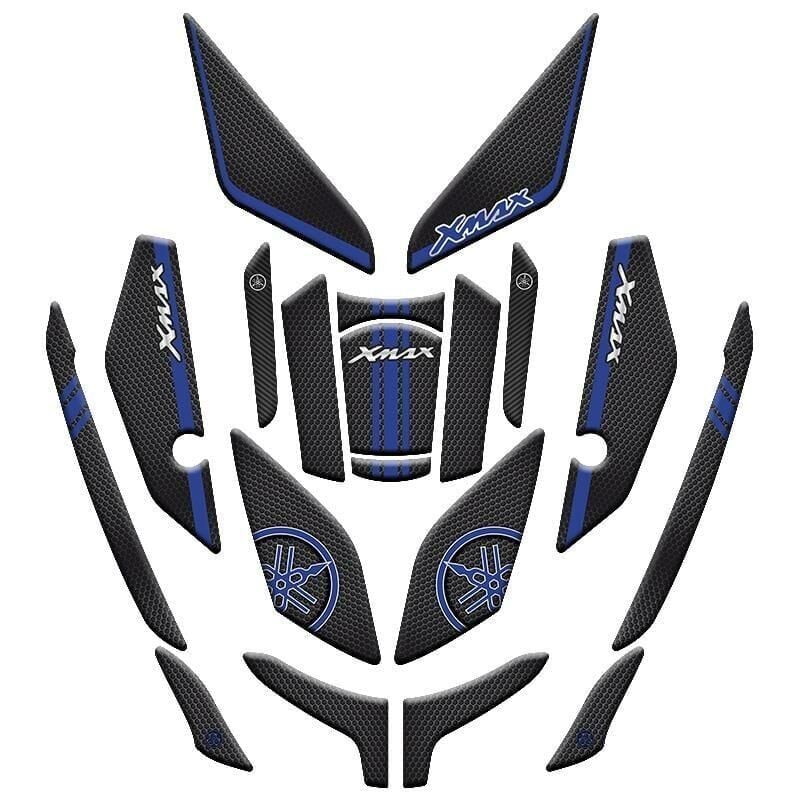 YAMAHA XMAX 2023 - 2024 UYUMLU Tank Pad Set 003 MAVİ