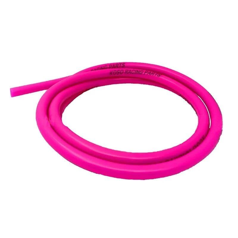 UNİVERSAL MOTOSİKLET YAKIT HORTUMU FLORASAN PEMBE YÜKSEK SICAKLIK VE YÜKSEK BASINCA DAYANIKLI 7 X 10 MM 155 CM